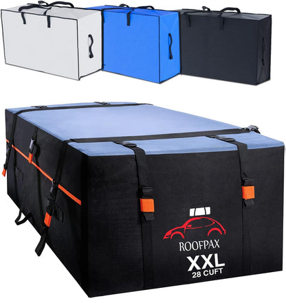 RoofPax XXL 28 Cu Ft Rooftop Cargo Bag with Straps & Door Hooks