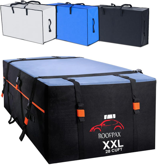 RoofPax XXL 28 Cu Ft Rooftop Cargo Bag with Straps & Door Hooks