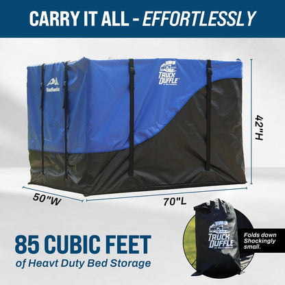 TruckDuffle Truck Bed Storage Bag – Expands to 85 Cu Ft Capacity