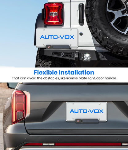 AUTO-VOX Solar Wireless Backup Camera | 5" 1080P, 2-Min Install
