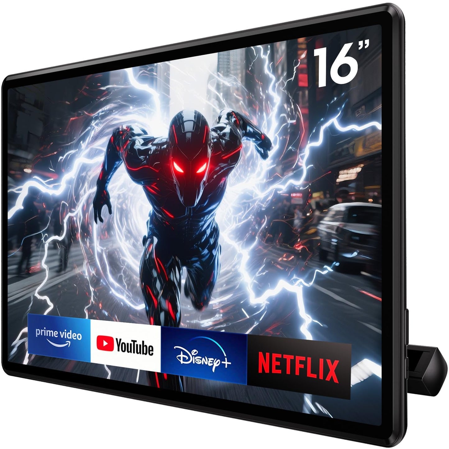 16" Android 13 Car Headrest Monitor | WiFi & Phone Mirror