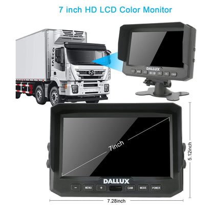 DALLUX 7" Wireless Backup Camera System for Truck RV Trailer Van