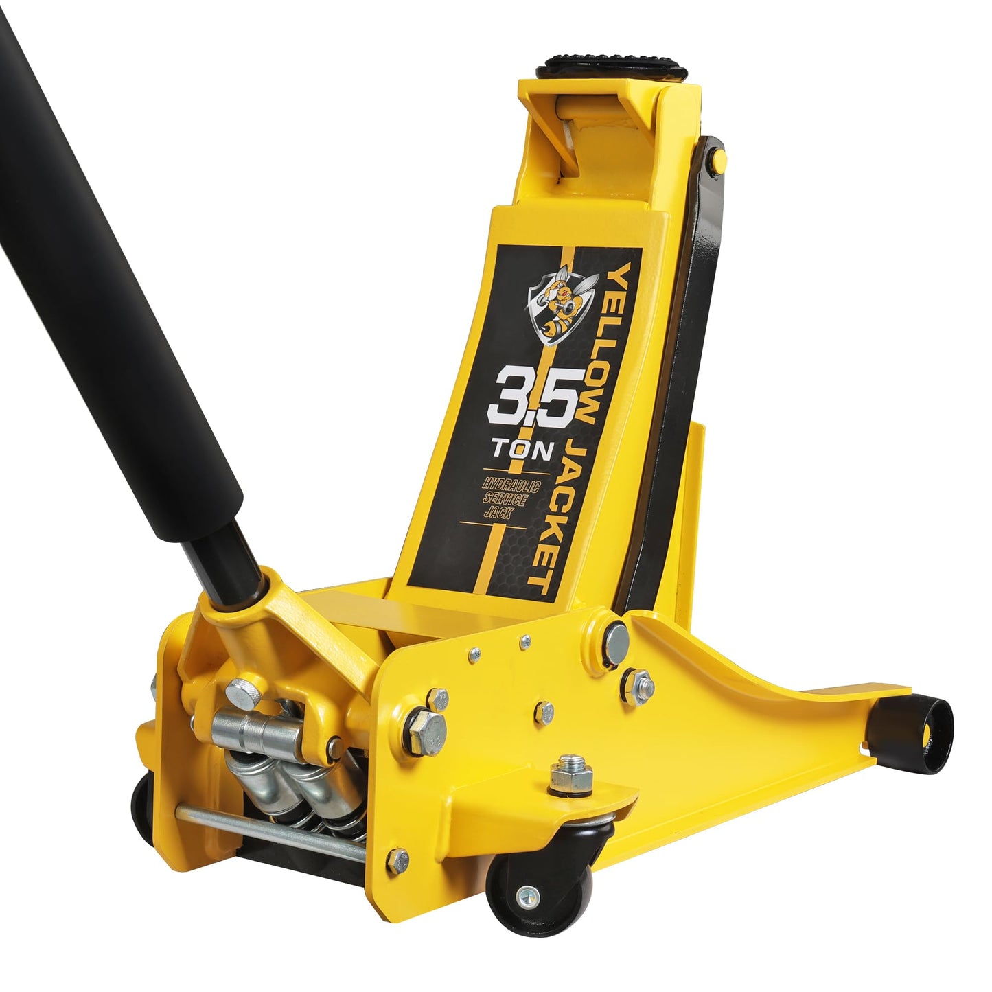 YELLOW JACKET 3.5 Ton Low Profile Floor Jack – Dual Pump Hydraulic
