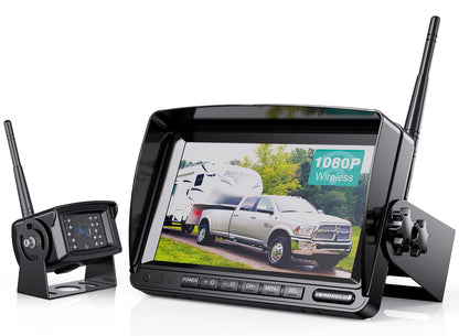 ZEROXCLUB 7" Wireless Backup Camera System – IP69 Waterproof