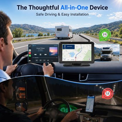 PORMIDOPRO 7" Wireless Backup Camera with CarPlay & Android Auto
