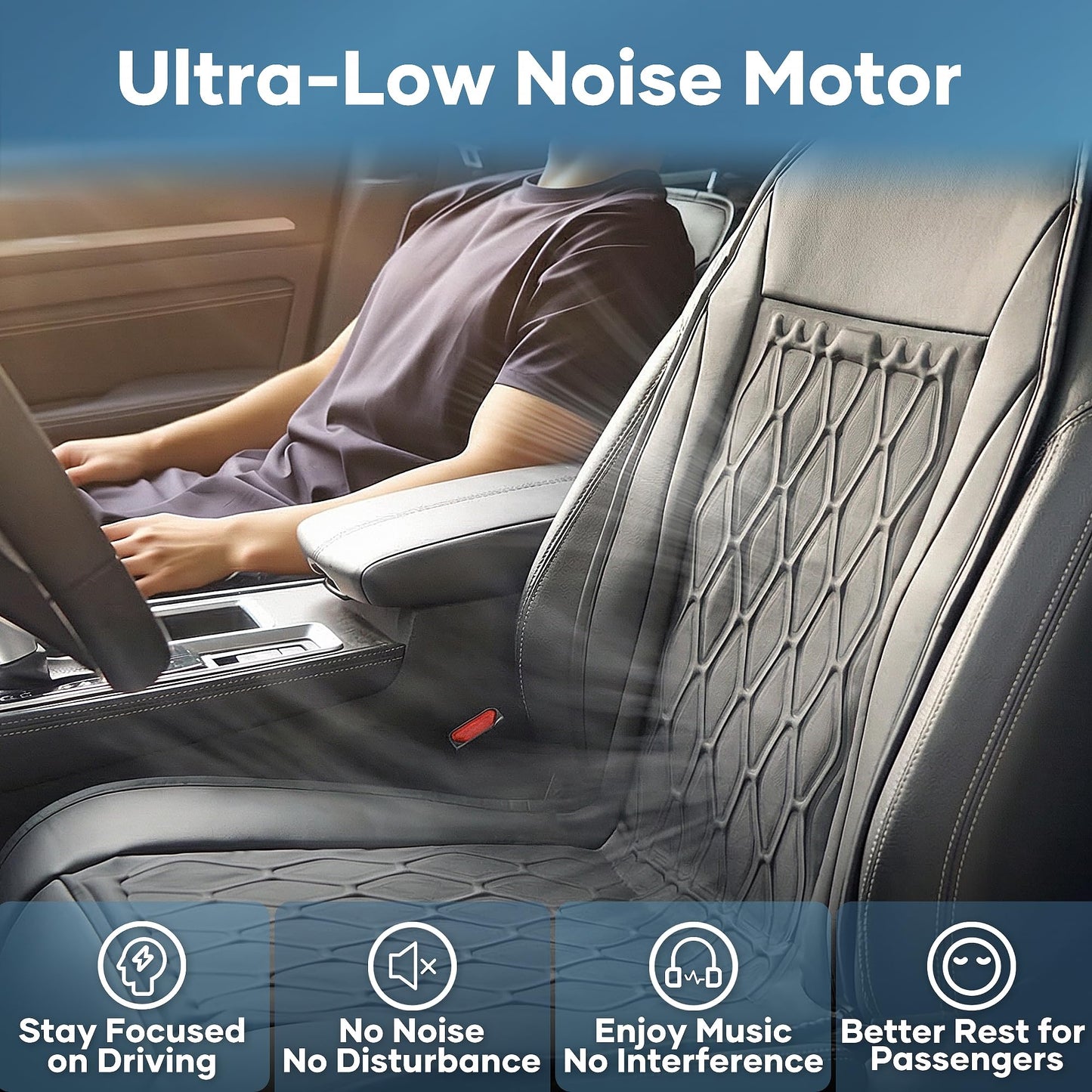 Ymcud Liquid Cooling Car Seat Cover – 3-Mode Cooler, No A/C Needed