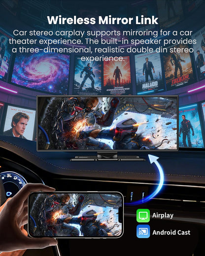 11.5" Wireless CarPlay & Android Auto Screen | 4K Dash Cam