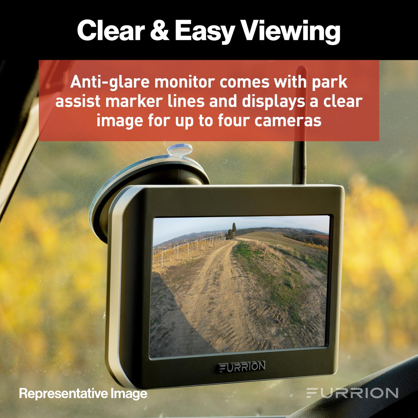 Furrion Vision S Wireless RV Backup Camera System – 4.3" Monitor