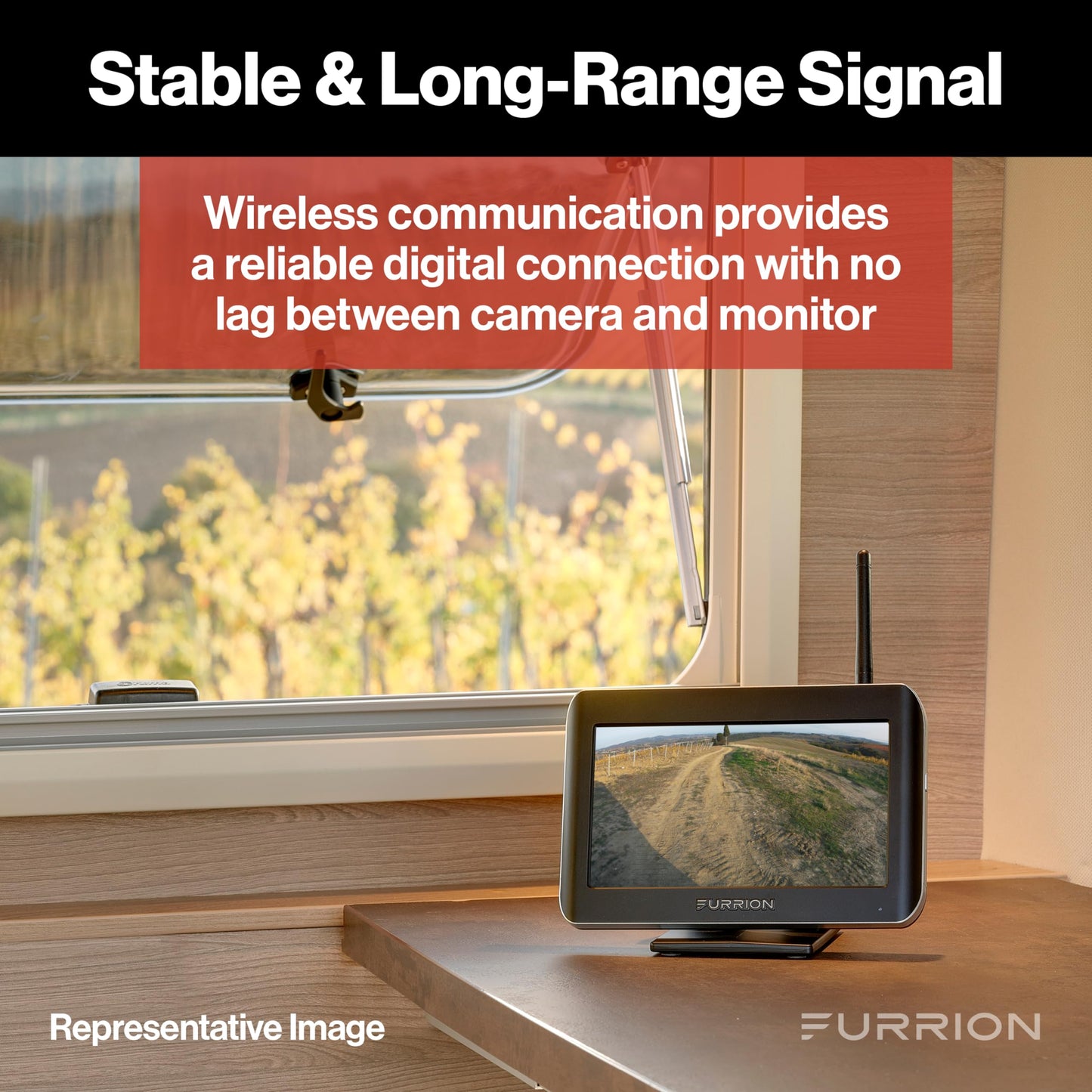 Furrion Vision S Wireless RV Backup Camera System – 4.3" Monitor