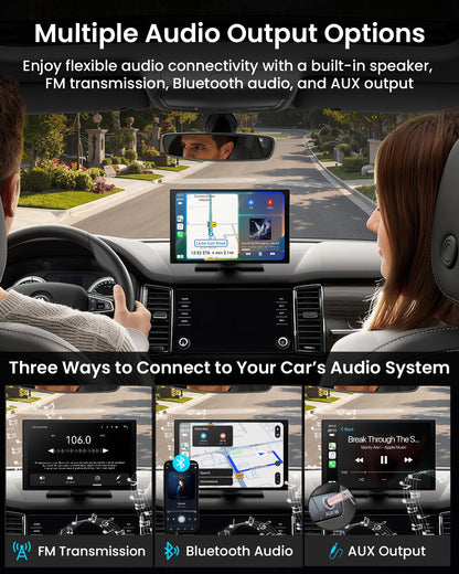 11" Wireless CarPlay Screen with 4K Dash Cam | Touchscreen