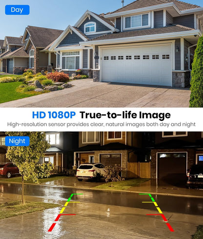 AUTO-VOX Solar Wireless Backup Camera | 5" 1080P, 2-Min Install