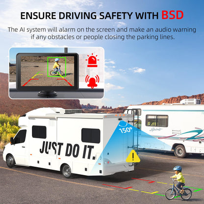 eRapta Dual Magnetic Solar Wireless Backup Camera – HD 1080P