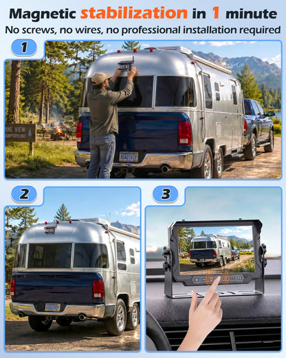Thybro HD 1080P Magnetic Wireless RV Backup Camera – Easy Install