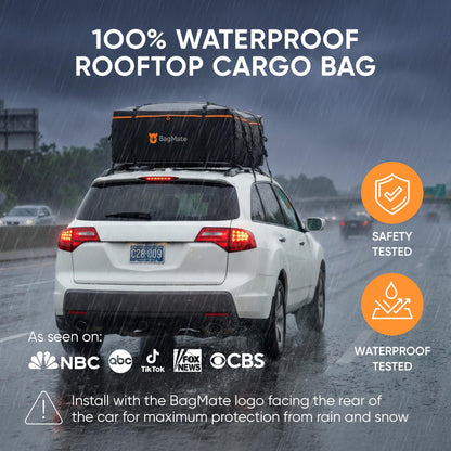 BagMate 23 Cu Ft Waterproof Rooftop Cargo Bag – 840D PVC